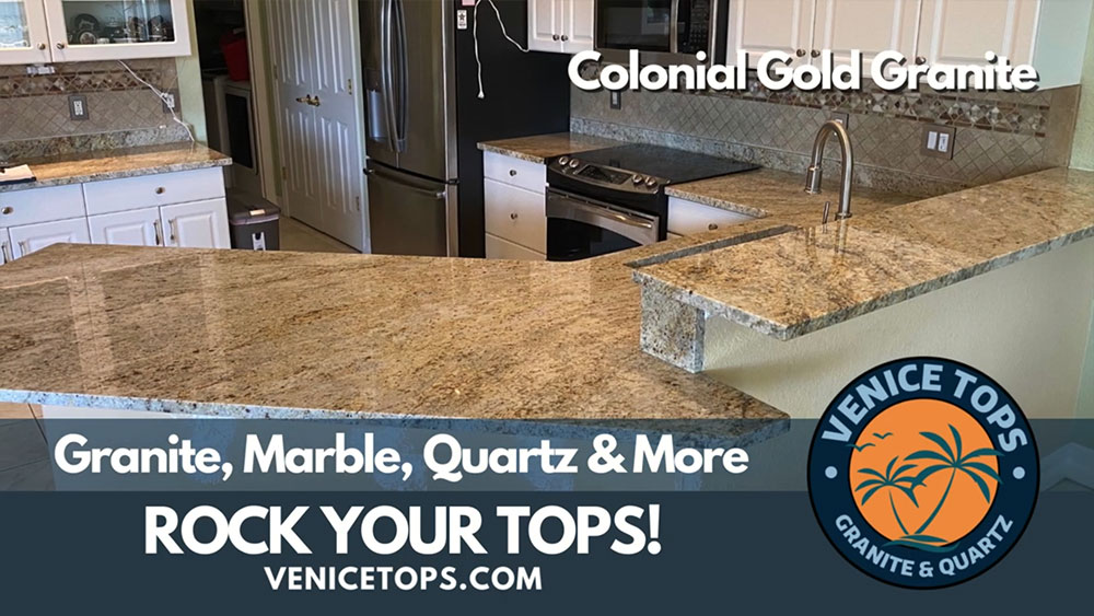 colonial gold granite countertops